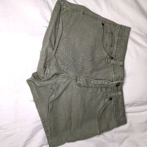 Army green shorts